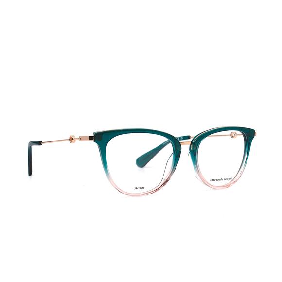 NEW KATE SPADE VALENCIA/G GREEN/PINK AUTHENTIC EYEGLASSES FRAME - Picture 2 of 13